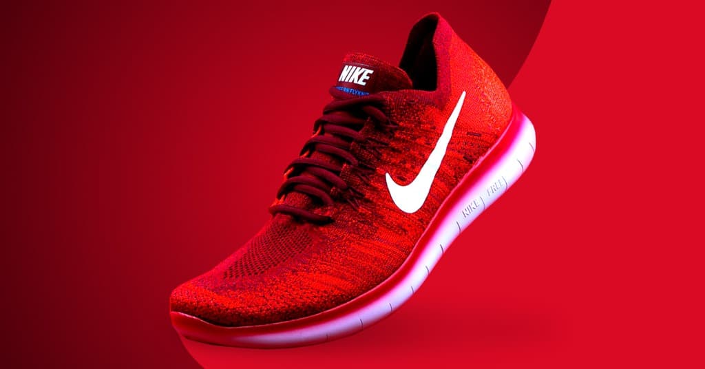 Red Nike Shoes Fashion Responsive Landscape Responsive Landscape Art