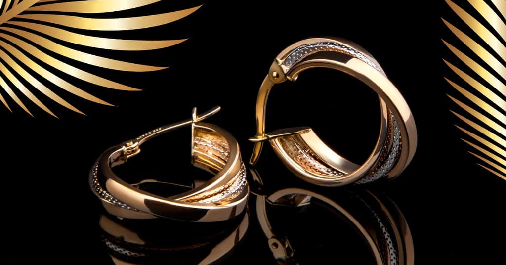 Gold Leaves Earrings Jewelry Responsive Landscape Responsive Landscape Art