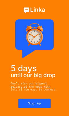 Days until Our Big Drop Linka Animated Vertical Rectangle
