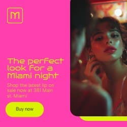 Perfect Miami Night Look Mantix Beauty Products Animated Square