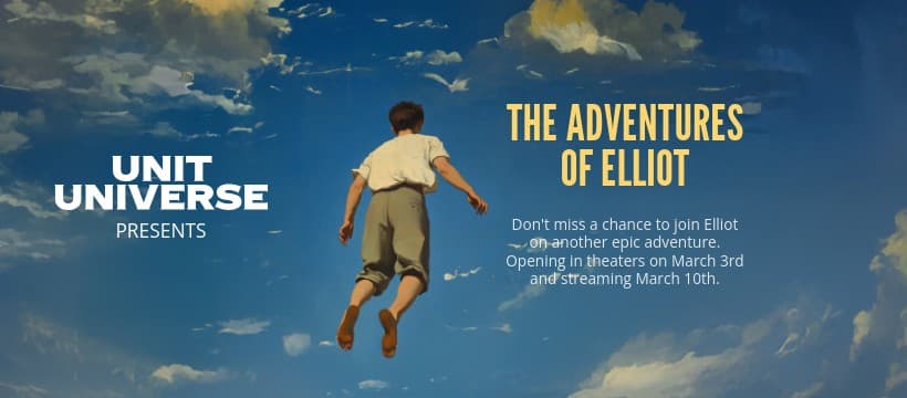 The Adventures of Elliot Unit Universe Movie Animated Facebook Cover