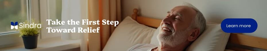 First Step Toward Relief Sindra Animated Top Banner