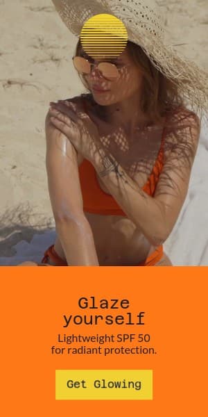Glaze Beauty Products for Sun Protection Video Half Page