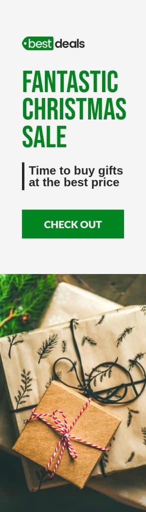 Fantastic Christmas Sale to Buy Gifts Portrait