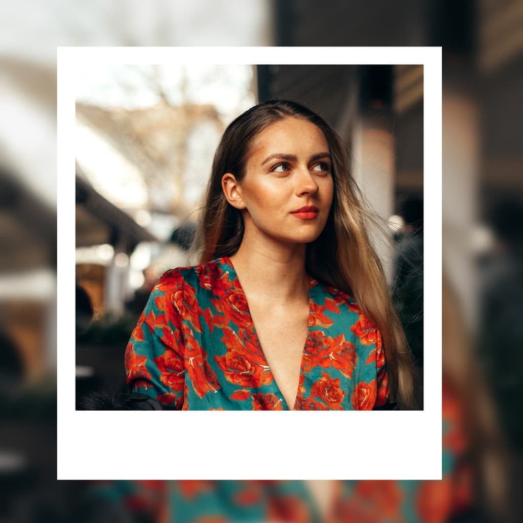 Red Flower Dress Fashion Responsive Square Responsive Square Art