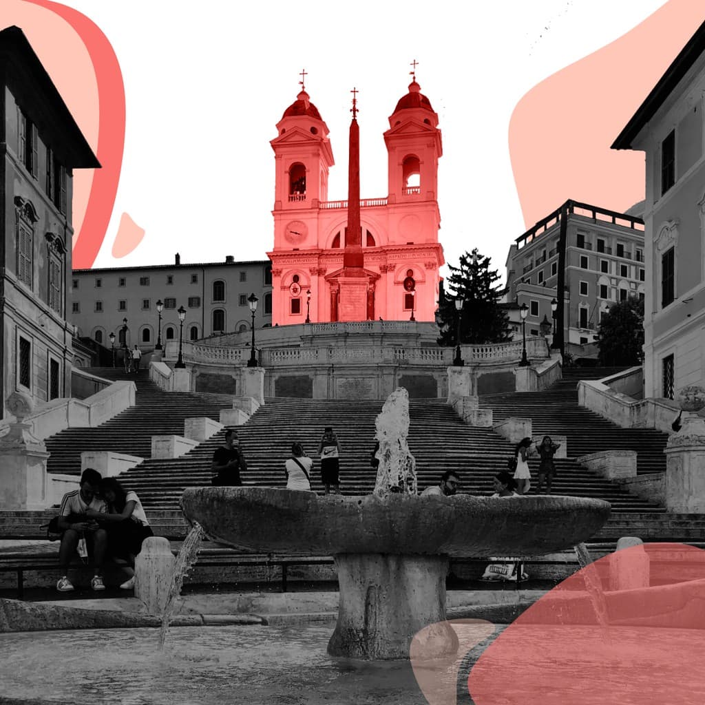 Trinita Dei Monti Rome Travel Responsive Square Responsive Square Art