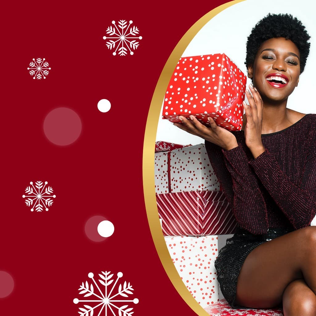 Gift Tower Smiling Boxing Day Responsive Square Responsive Square Art