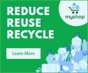 Plastic Recycle and Reuse Earth Day Small Rectangle