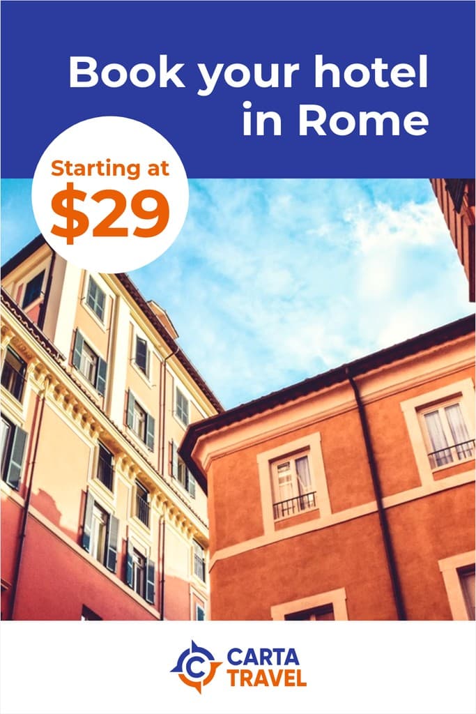 Book Your Hotel in Rome Pinterest Pin Tall