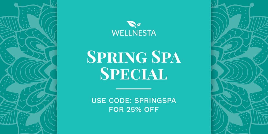 Teal Elegant Spring Spa Special X Image Post