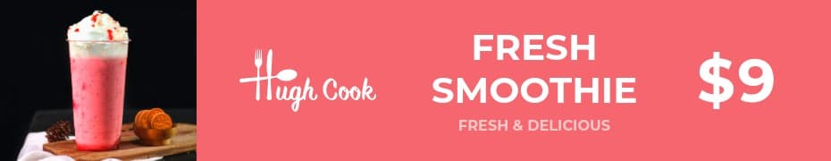 Fresh Strawberry Smoothie Deal Top Banner