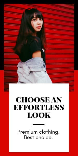 Effortless Look with Premium Clothing Half Page