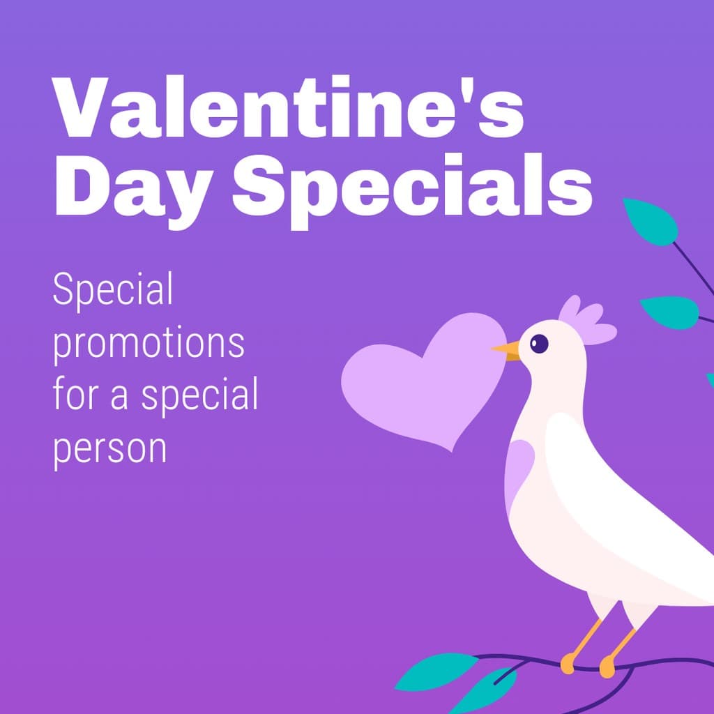 Valentine's Day Dove Specials Instagram Post