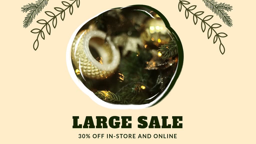 Christmas Tree Large Sale Video HD Video