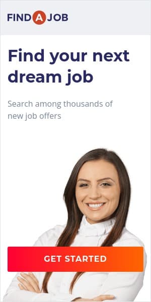 Find Your Next Dream Job Half Page