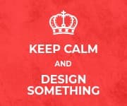 Keep Calm and Design Something Small Rectangle