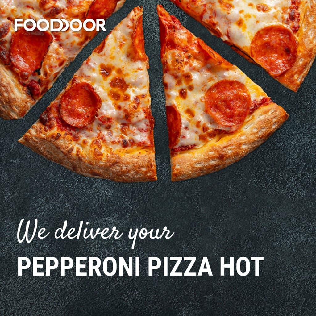 Pepperoni Pizza Delivery FoodDoor Facebook Square Post