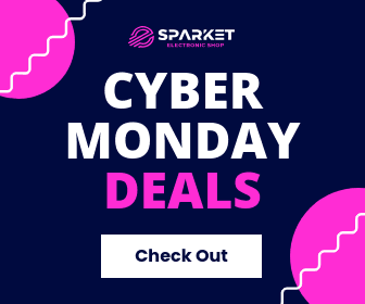 Blue Cyber Monday Pink Deals Large Rectangle