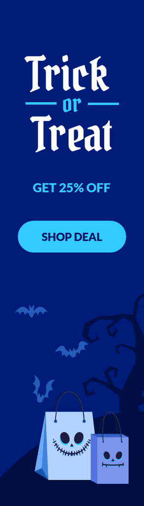 Trick or Treat Halloween Sale Portrait