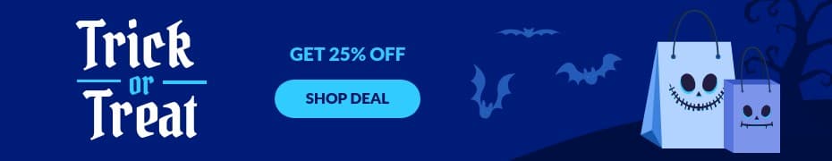 Trick or Treat Halloween Sale Top Banner