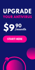Blue Pink Upgrade Your Antivirus Vertical Banner