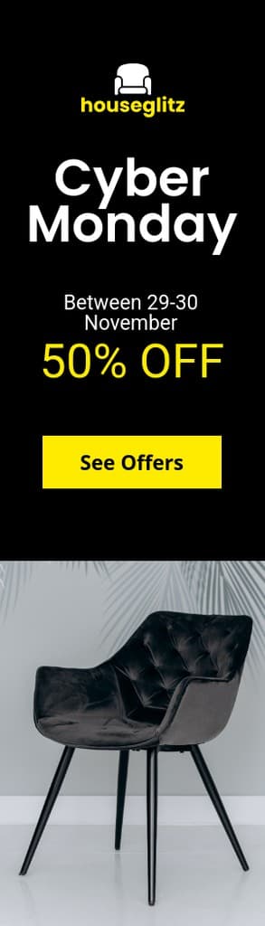 Cyber Monday Black Chair Discounts Portrait