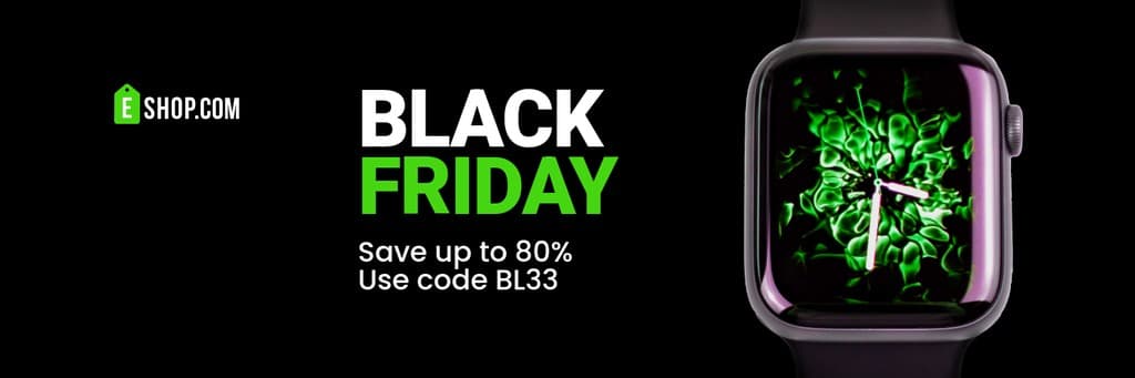 Black Friday Green Smartwatch