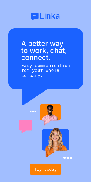 Team Chat Connect Linka Software Animated Half Page