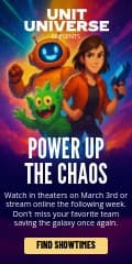 Power Up the Chaos Unit Universe Movie Animated Vertical Banner