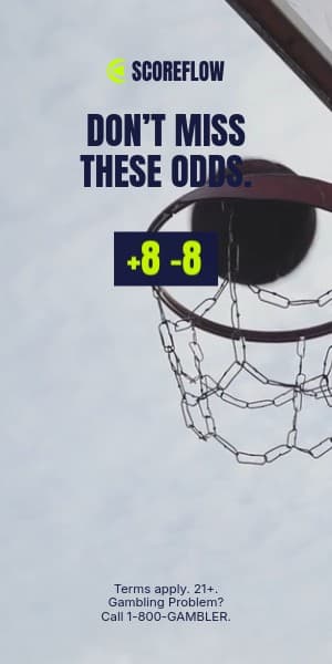 Don’t Miss Odds Basketball Scoreflow Betting Video Half Page