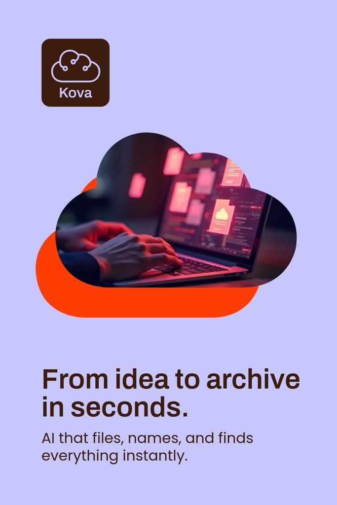Idea to Archive Kova Software Animated Pinterest Pin Tall
