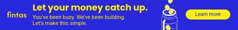 Let Your Money Catch Up Fintas Finance Animated Main Banner