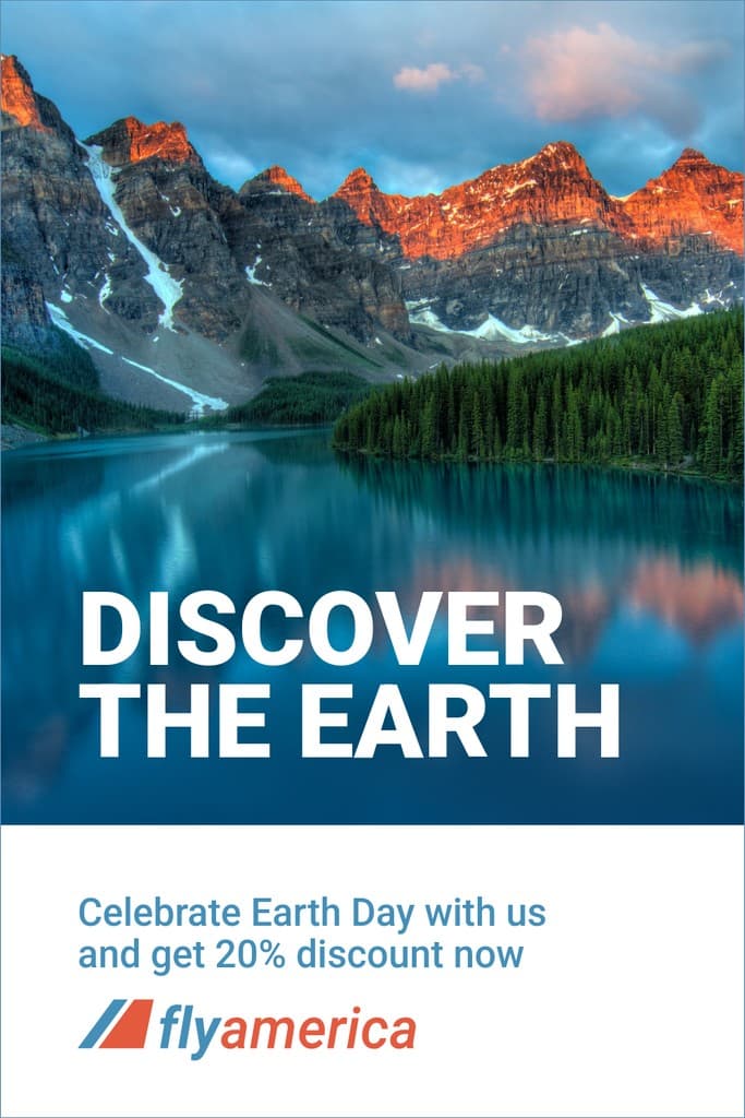 Travel and Discover Earth Day Pinterest Pin Tall