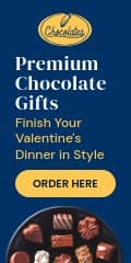 Premium Chocolate Valentine's Day Gifts Vertical Banner