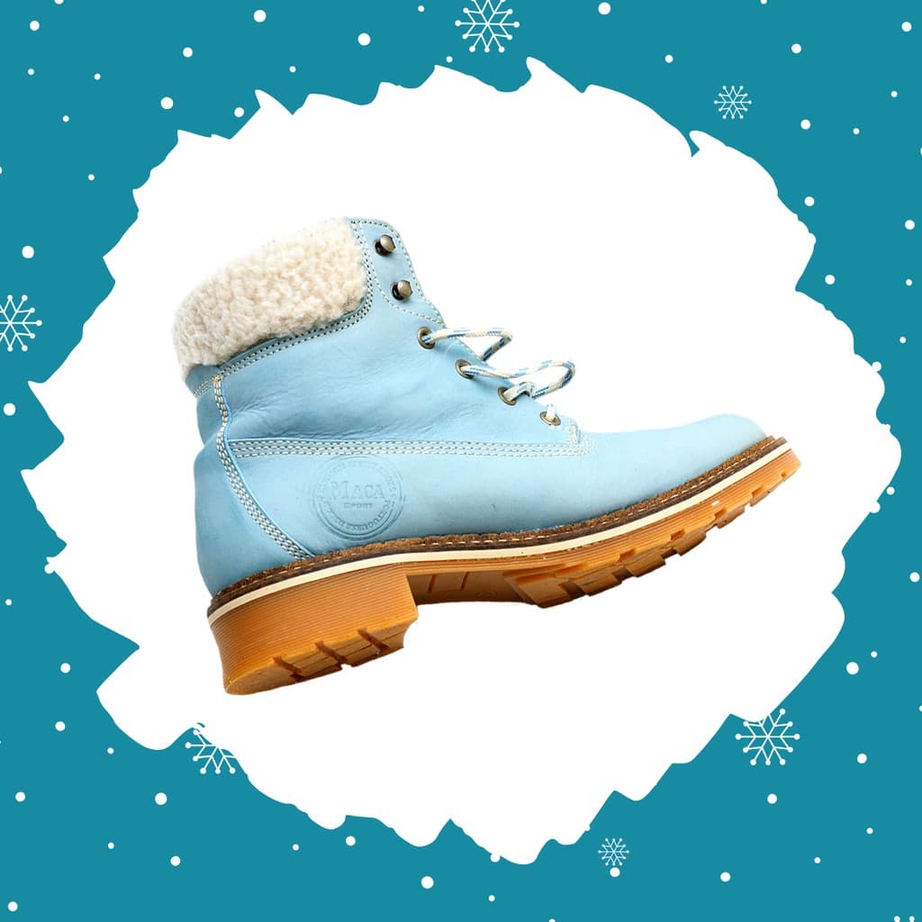 Teal Christmas Shoe Responsive Square Responsive Square Art