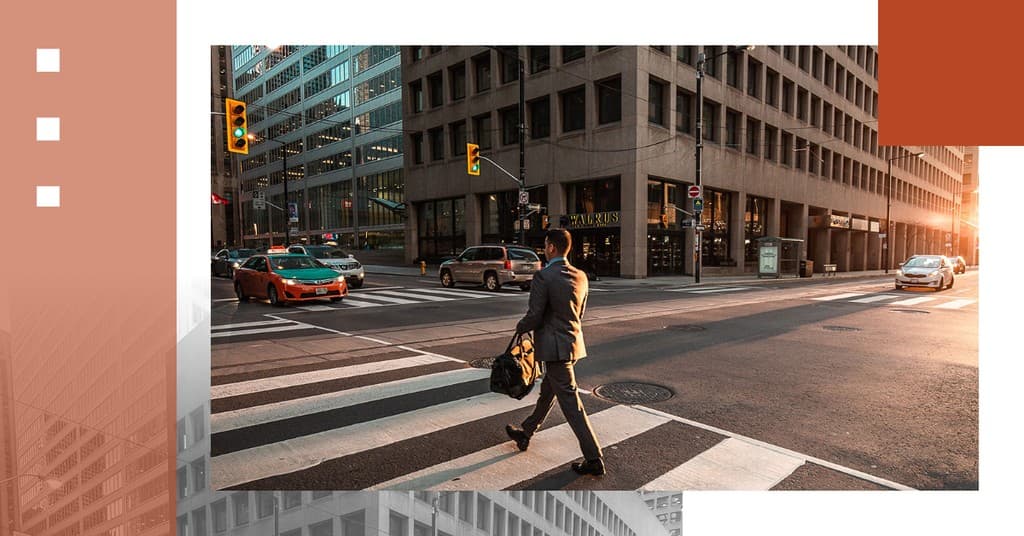 Big City Walk Business Responsive Landscape Responsive Landscape Art