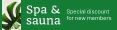 Spa & Sauna Special New Member Discount Half Banner
