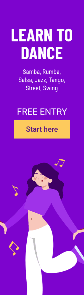 Learn to Dance with Free Entry Portrait