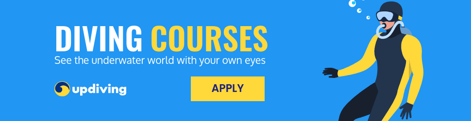 See the Underwater World Diving Courses Billboard