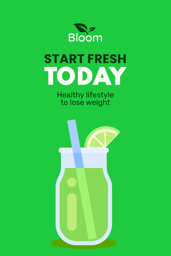 Healthy Lifestyle to Lose Weight Pinterest Pin Tall