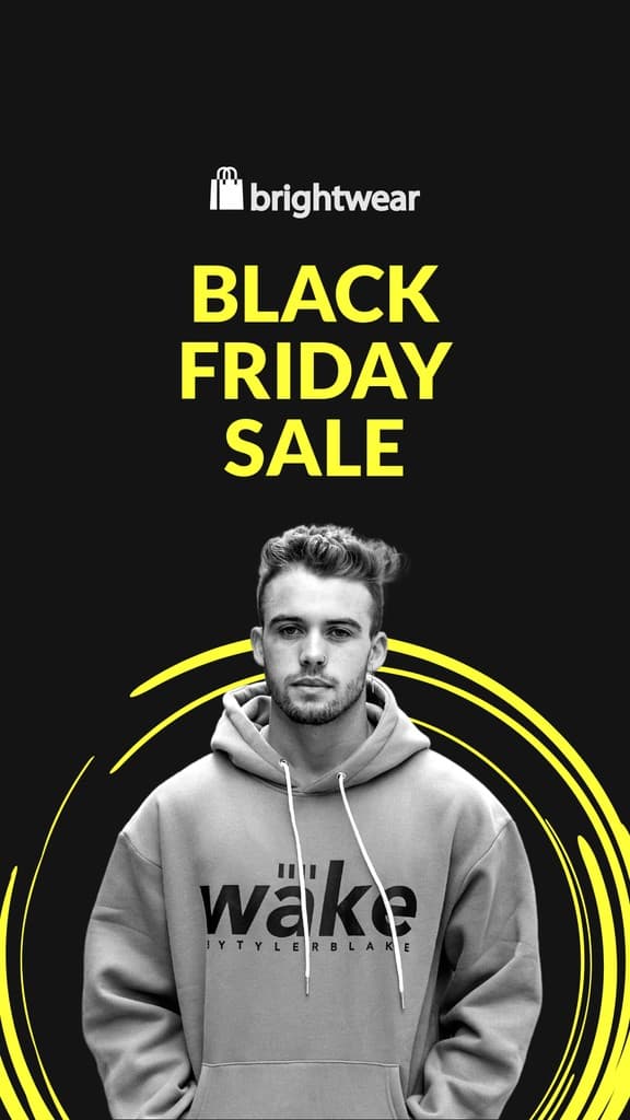 Hoodie Black Friday Yellow Sale Story