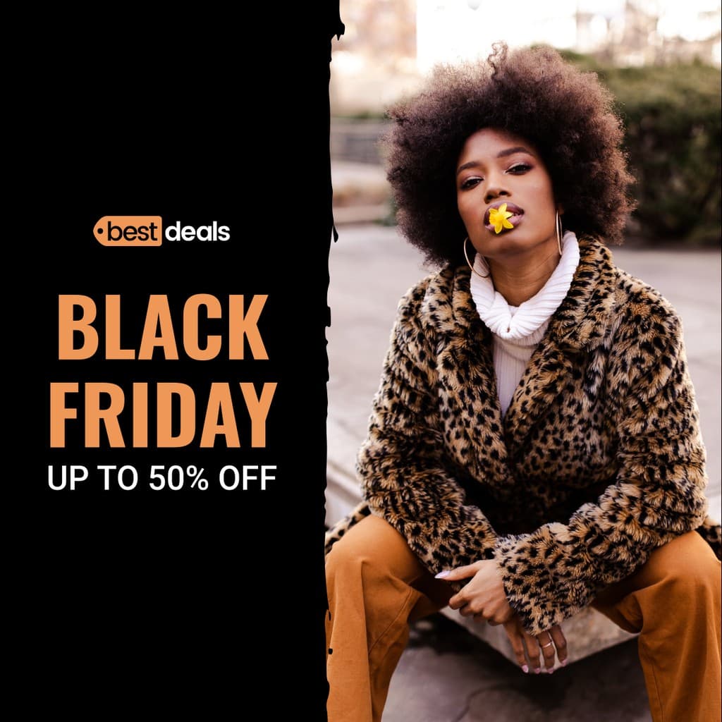 Golden Brush Elegant Black Friday