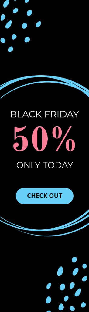 Black Friday 50 Only Today Portrait