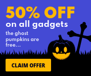 Gadget Sale with Free Ghost Pumpkins Small Rectangle