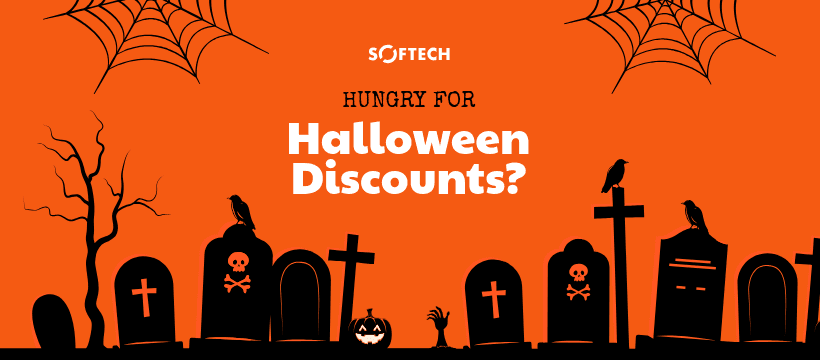 Hungry Halloween Cemetery Discounts Facebook Cover