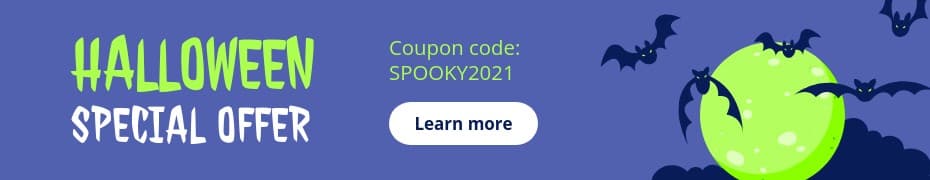 Halloween Special Offer Top Banner