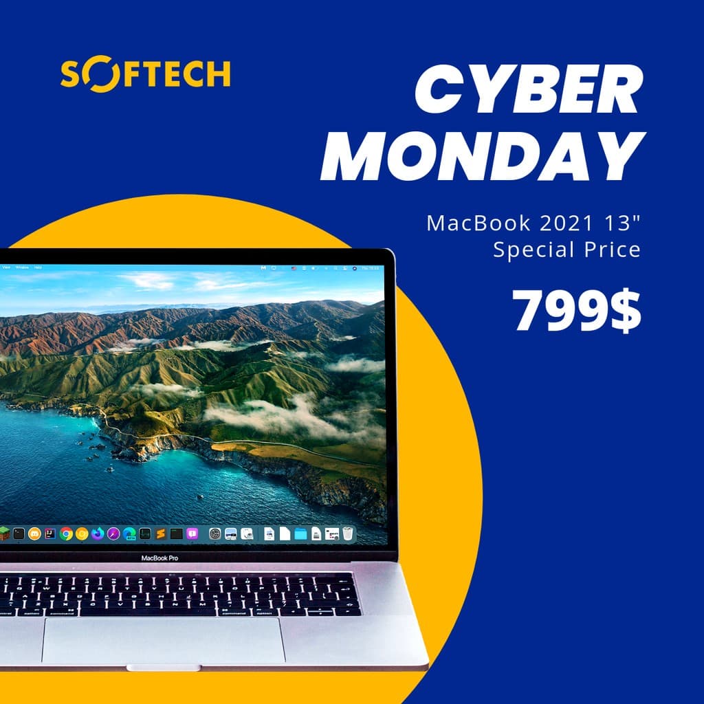 Cyber Monday MacBook 2021 Deal Facebook Square Post