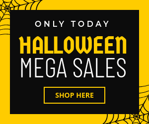 Halloween Mega Sales Only Today Inline Rectangle