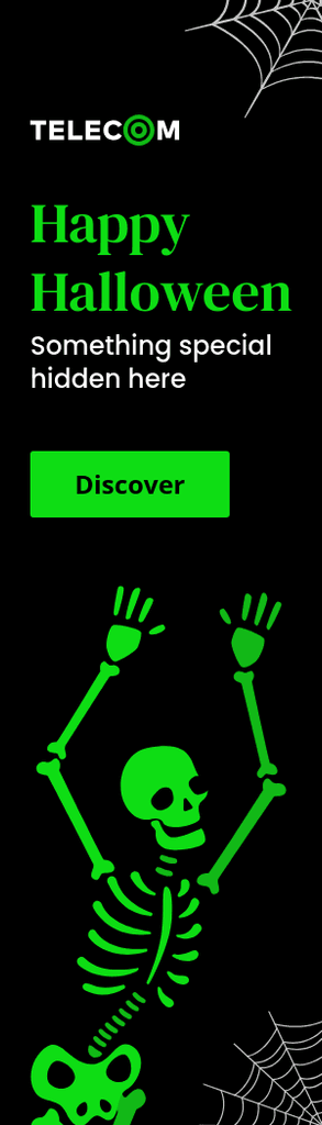 Happy Special Halloween with Green Skeleton