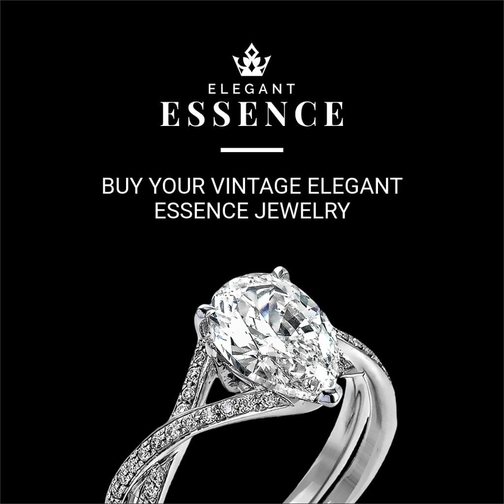 Vintage Diamond Ring Jewelry Instagram Post